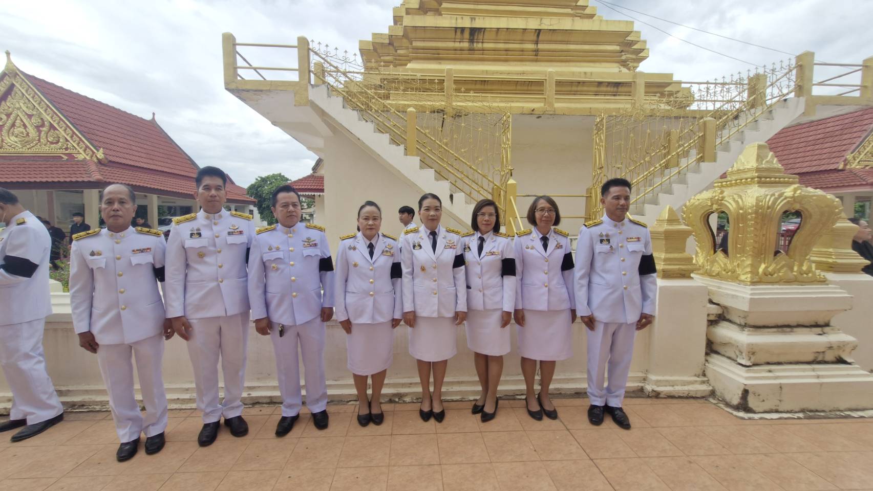 title - ส.ป.ก. ยโสธร ร่วมพิธีทำบุญตักบาตรและพิธีบำเพ็ญกุศล (สัตตมวาร ๗ วัน) เพื่ออุทิศถวายเป็นพระกุศล สมเด็จพระเจ้าลูกเธอ เจ้าฟ้าพัชรกิติยาภา นเรนทิราเทพยวดี กรมหลวงราชสาริณีสิริพัชร มหาวัชรราชธิดา  ณ วัดศรีธรรมาราม (พระอารามหลวง) อำเภอเมืองยโสธร จังหวัดยโสธร
